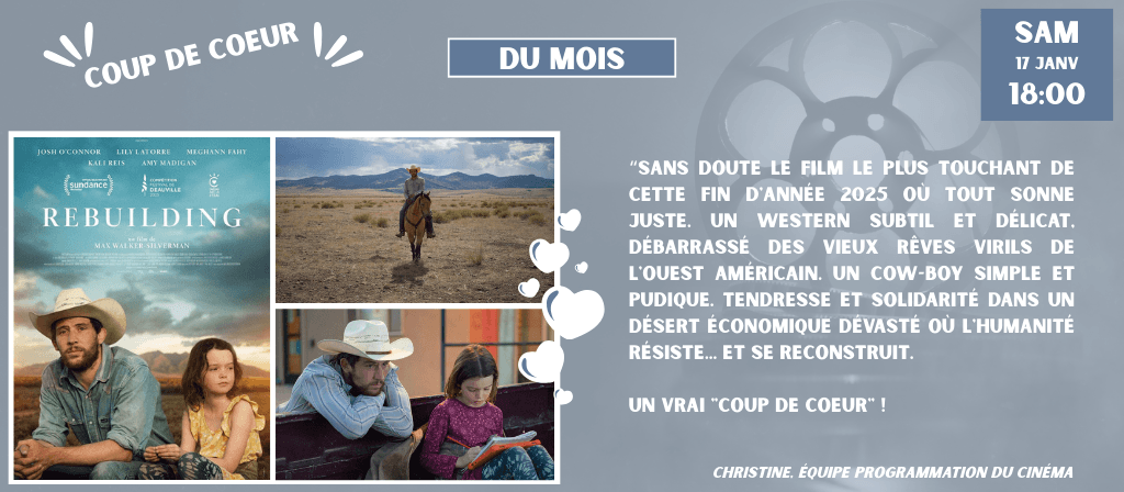 actualité COUP DE COEUR DU MOIS - REBUILDING