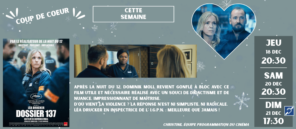 actualité Coup de coeur semaine 17 dec